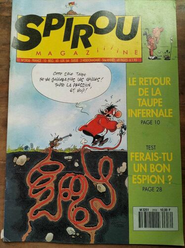 Magazine Spirou N2856 Janvier 1993