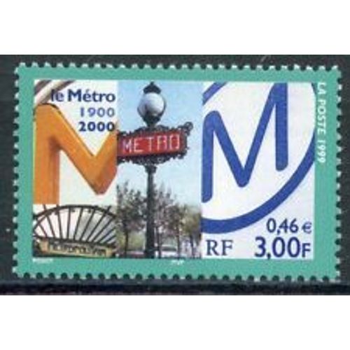 Timbres France 1999 Neuf ** Yt N° 3292 Le Metro