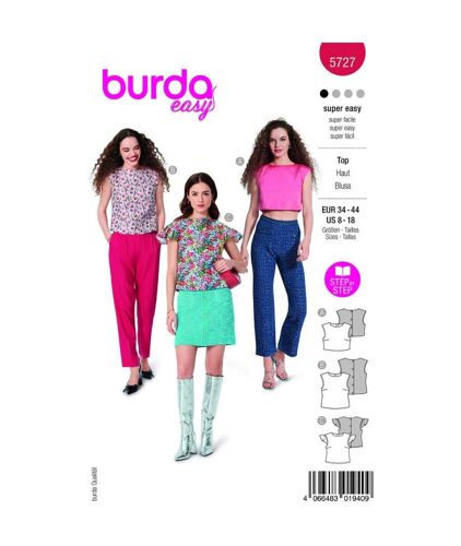 Patron Burda 5727 - Top