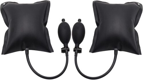 2 Pièces Coussin De Montage Cale D'air Air Wedge Pump Noir Gonflable Pour Installation De Portes Et Fenêtres, Réparation De Voitures