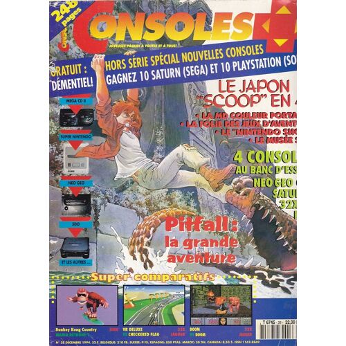 Consoles + 38 / Le Japon Scoop / Piffall / Donkey Kong Country / N° 38