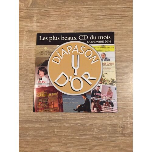 Cd Diapason D'or Novembre 2016.