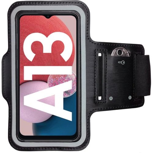 Brassard De Sport Pour Samsung Galaxy A13 5g - Brassard Pour Smartphone, Accessoire De Sport Avec Poche Pour Les Clés Galaxy A13 5g - Accessoire Sport, Brassard Téléphone Portable Noir