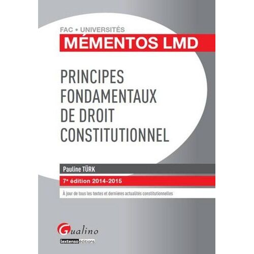 Principes Fondamentaux De Droit Constitutionnel 2014-2015