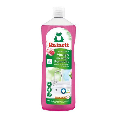 Pack de 6 - Rainett - Vinaigre ménager anti calcaire Framboise 1L