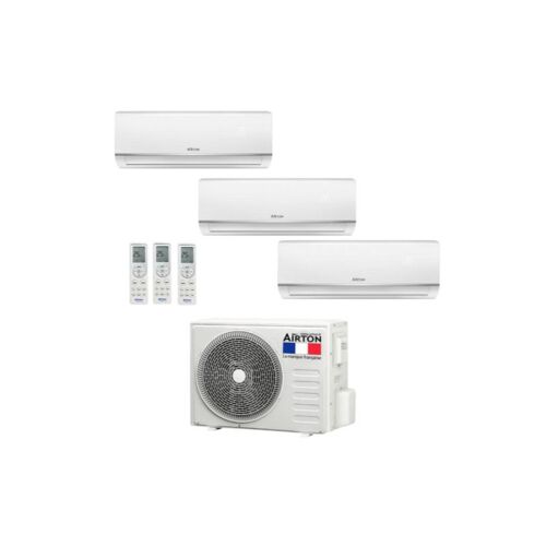 Climatiseur reversible tri-split AIRTON - A Poser Soi-meme - 2500W - 3500W