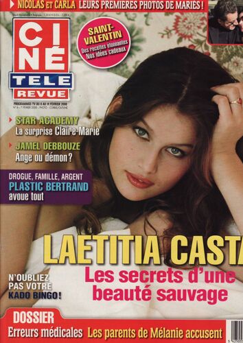 Ciné Télé Revue (Belge) / 14-02-2008 N°6 : Laetitia Casta (2p) - Jamel Debbouze (2p)
