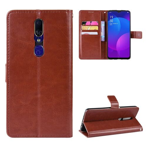 Coque Oppo F11 Pro,Etui Pour Oppo F11 Pro,Coque En Cuir Pour Oppo F11 Pro,Etui Portefeuille 3 Emplacements Pour Cartes,1 Money Pocket,Convient A Coque La Oppo F11 Pro,Marron