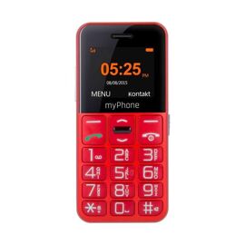 myPhone Halo Easy 4,32 cm (1.7") 70 g Gris, Rouge Téléphone d'entrée de gamme