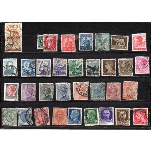 Italie- Lot De 34 Timbres Oblitérés Divers