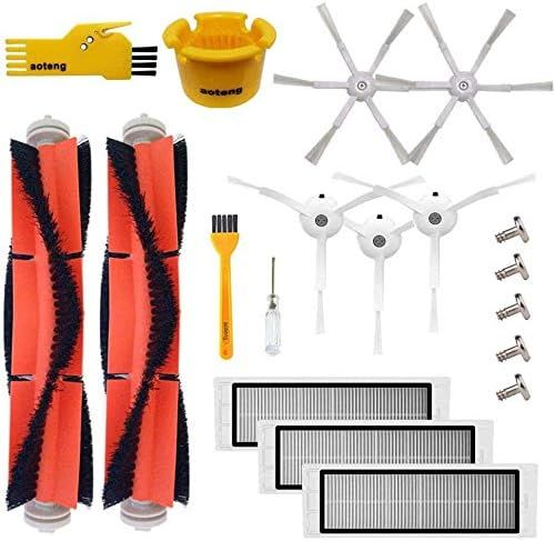 Accessoires pour le robot aspirateur Xiaomi Mi - brosses latérales, 4 filtres HEPA, brosse principale, vis, outils de nettoyages, Mijia Roborock S50 S51 Robock2