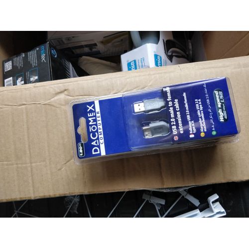 DACOMEX - Rallonge de câble USB - USB (M) pour USB (F) - USB 2.0 - 1.8 m