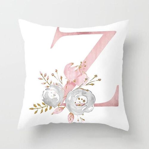 26 Lettre Alphabet Motif Coussin Housse Oreiller Case Taille Jeter Décor
