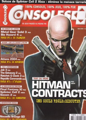 Consoles 148 / Hitman Contracts / Athems 2004 / Metal Gear Solid 3 / Final Fanatsy Xi / N° 148