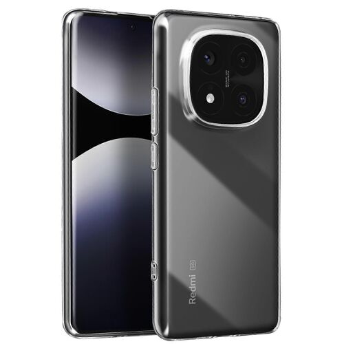 Case Pour Xiaomi Redmi Note 14 Pro and 14 Pro Plus Contour Silicone, Transparent