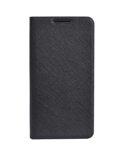 Étui folio pour Wiko Sunny 2 Plus avec support et fonction porte-cartes, Noir