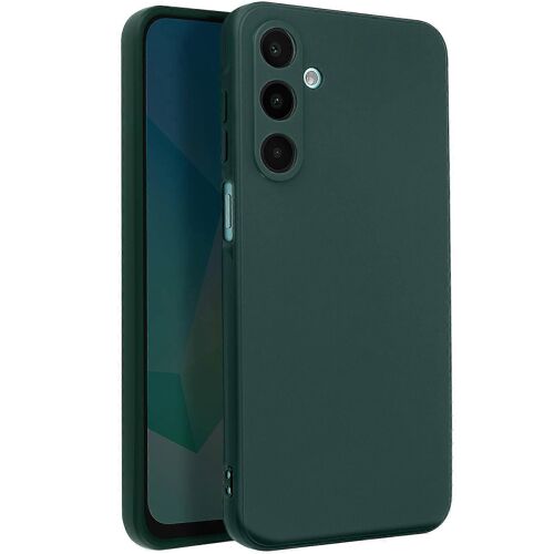 Coque pour Galaxy A16 Silicone Soft Mate, Vert Foncé