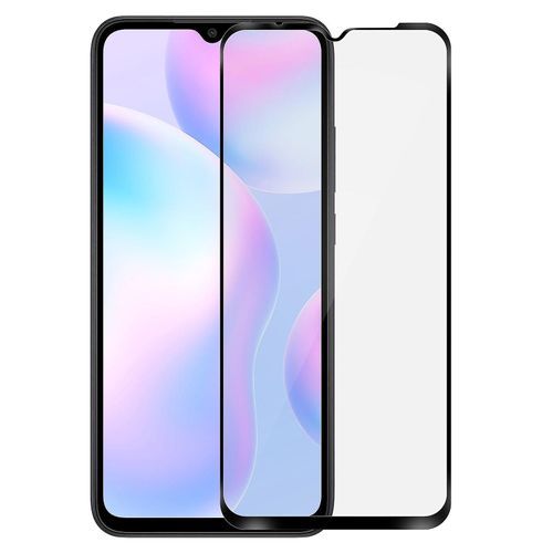 Film Xiaomi Redmi 9a / 9c Verre Trempé Biseauté Transparent Au Contour Noir