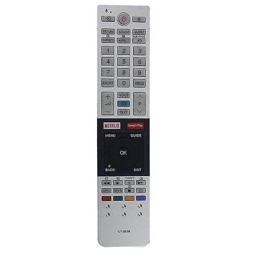 Télécommande de remplacement Ct-8536 pour TV avec clé 49u7750 55u775075u7750 sans voix