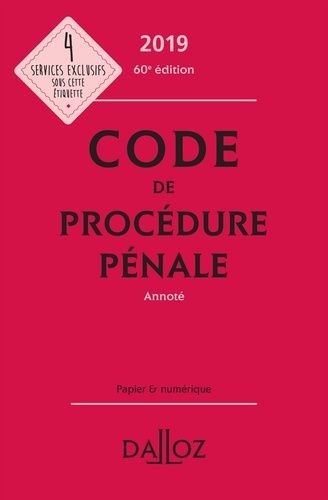 Code De Procédure Pénale Annoté - Code Dalloz 2019