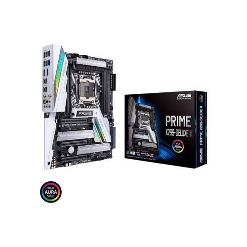 Asus PRIME X299-DELUXE II LGA2066/ Intel X299/ DDR4/ Quad CrossFireX et Quad SLI/ SATA3 et USB3.1/ M.2/ WiFi/ A et 2GbE/ ATX Carte mere
