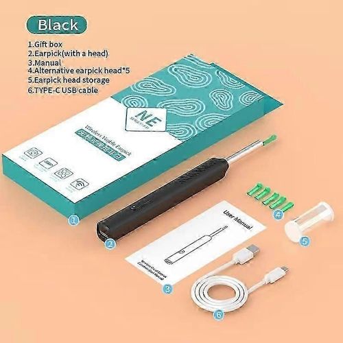 Nettoyeur D'oreille Sans Fil Intelligent Et Visuel Wifi Otoscope Ear Picker Avec Led Lumière Oreille Outil D'enlèvement De Cérumen Caméra Oreille Endoscope Ear Wax Remover Pour Android Ios 