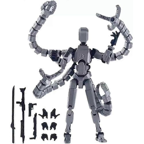 T13 figurine articulée imprimée en 3D mobile multi-articulée, figurines, figurines articulaires multi-articulaires, décorations de bureau pour figurines articulées pour l'amour du jeu