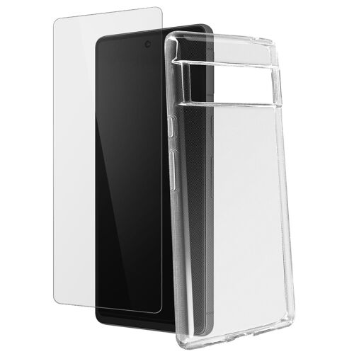 Protection pour Google Pixel 6a Boîtier Protecteur d¿écran en verre trempé 4smarts
