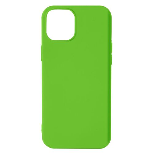 Coque iPhone 13 Mini Silicone Semi-rigide Finition Soft-touch vert
