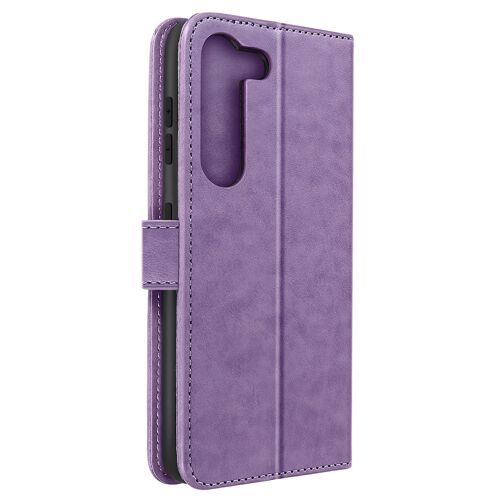 Housse Folio Pour Galaxy S23 Wallet Et Stand Mandala Dream Catcher Purple