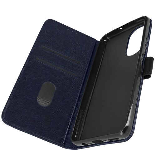 Coque Arrière Honor X7 Portefeuille Fonction Bleu