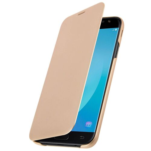 Officiel Samsung Flip Wallet Couvrir, Standcase Pour Samsung Galaxy J7 2017 - Or