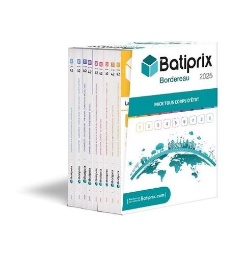 Batiprix Bordereau - Pack En 9 Volumes Tous Corps D'etat - Edition 2025