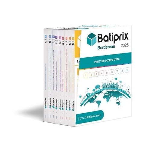 Batiprix Bordereau - Pack En 9 Volumes Tous Corps D'etat - Edition 2025