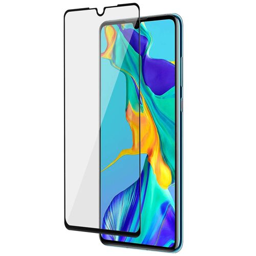 Film Écran Huawei P30 Verre Trempé 9h Biseauté 3d Transparent Contour Noir