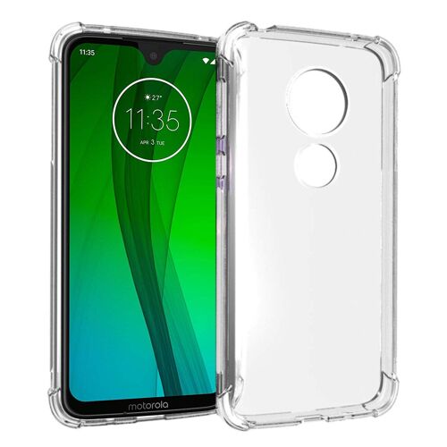Etui Transparent Pour Motorola Moto G7 Plus (G7+) Coque Coque Gel De Protection En Tpu Coque Gel Invisible Bumper Avec Bords Renforcés Smartphone 2019 - Accessoires Pochette Xeptio Case