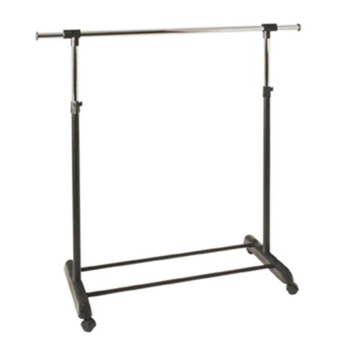 Portant à Vêtements "Clothes" 170cm Chromé & Noir