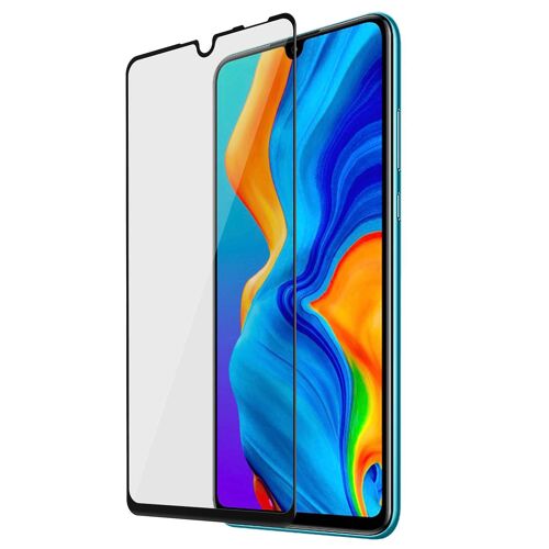 Film Écran Huawei P30 Lite Verre Trempé 9h Biseauté 3d Transparent Contour Noir