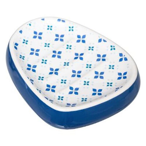 Porte Savon en Céramique "Zula" 12cm Bleu