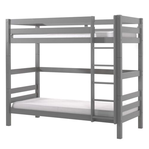 Lit Enfant Superposé Haut "Pino" 90x200cm Gris