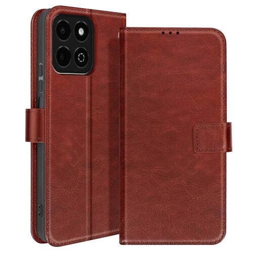 Etui Pour Honor 200 Smart Design Vintage Clapet Portefeuille Support, Marron