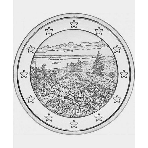 Finlande 2018 - 2 Euros Plaque Argent (Rare) - Koli