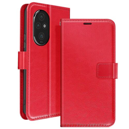 Étui pour portefeuille Honor 200 Pro avec dragonne, rouge