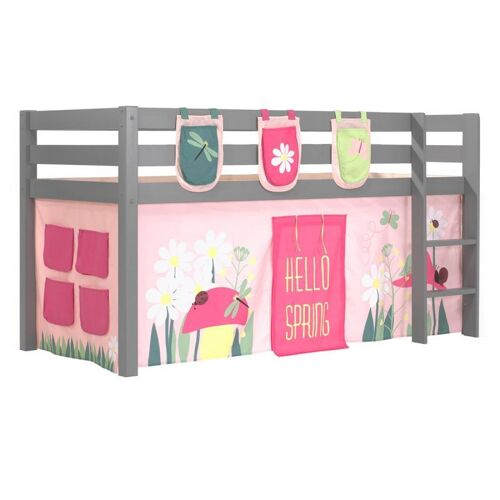 Pack - Lit Enfant, Tente & 3 Pochettes "Pino Spring" Gris
