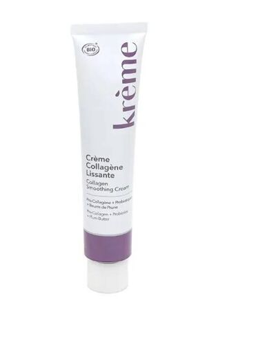 Crème - Krème - Collagène Lissante Bio - 50ml - Sans Parabène - Pour Peaux Normales À Sèches 