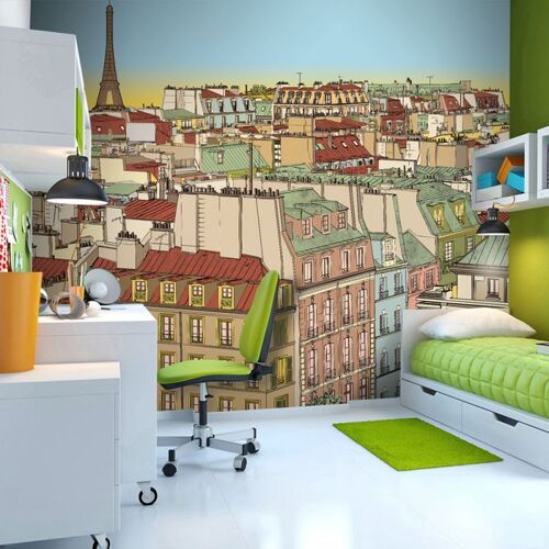 Papier Peint "Bonjour Paris !" 231 x 300 cm