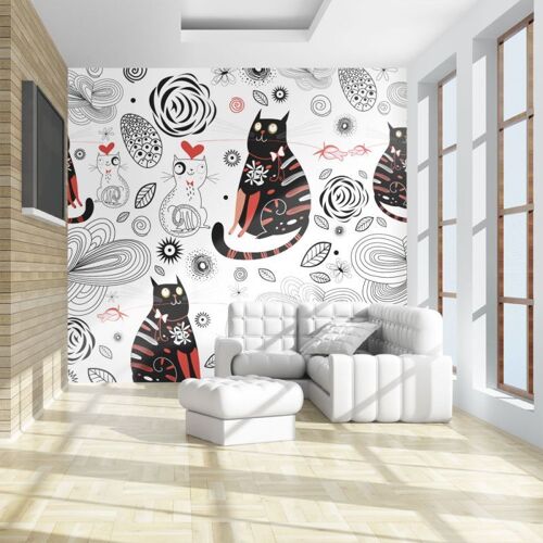 Papier Peint "Chats Amoureux" 309 x 400 cm