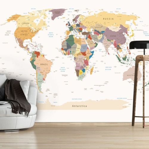 Papier Peint "World Map" 280 x 400 cm