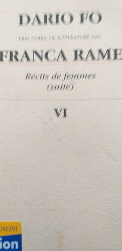 Récits De Femmes (Suite) - Tome 6, Franca Rame