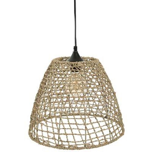 Lampe Suspension Vintage "Cône" 33cm Naturel